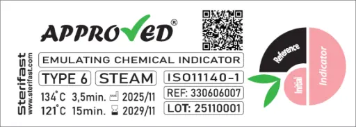 [WEB-ST-021] Sterifast Approved Chemical Indicator Type 6 (I6)